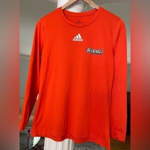 Adidas women’s Bucknell  Lacrosse long sleeve T-shirt size medium. Orange